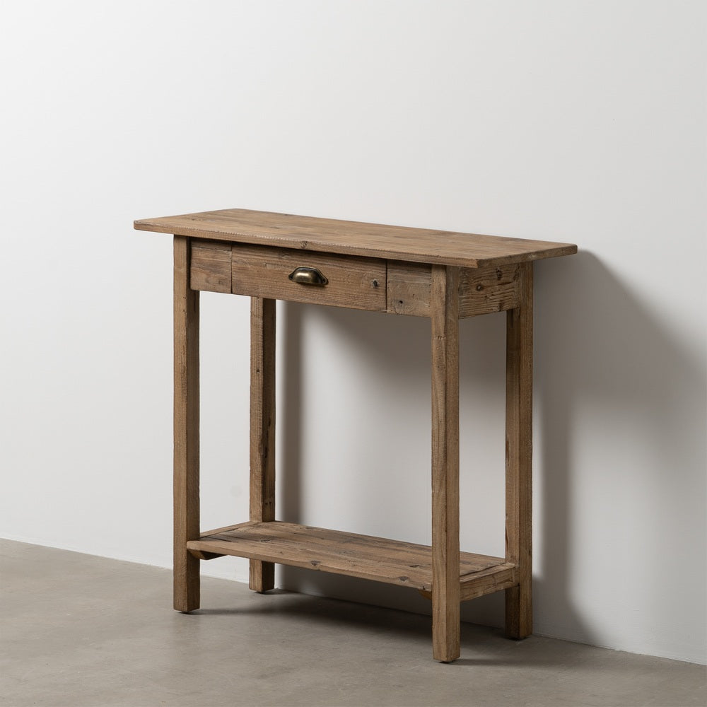 CONSOLA NATURAL MADERA 90 X 34,50 X 81 CM
