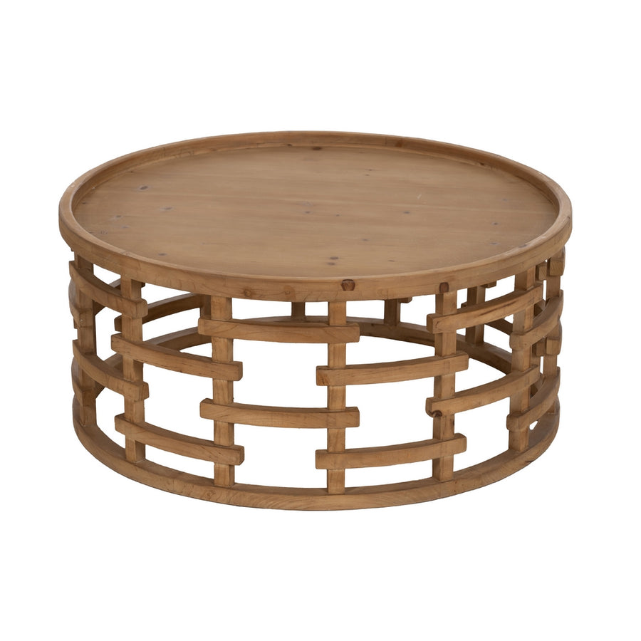 MESA CENTRO NATURAL DM-MADERA 80 X 80 X 36 CM