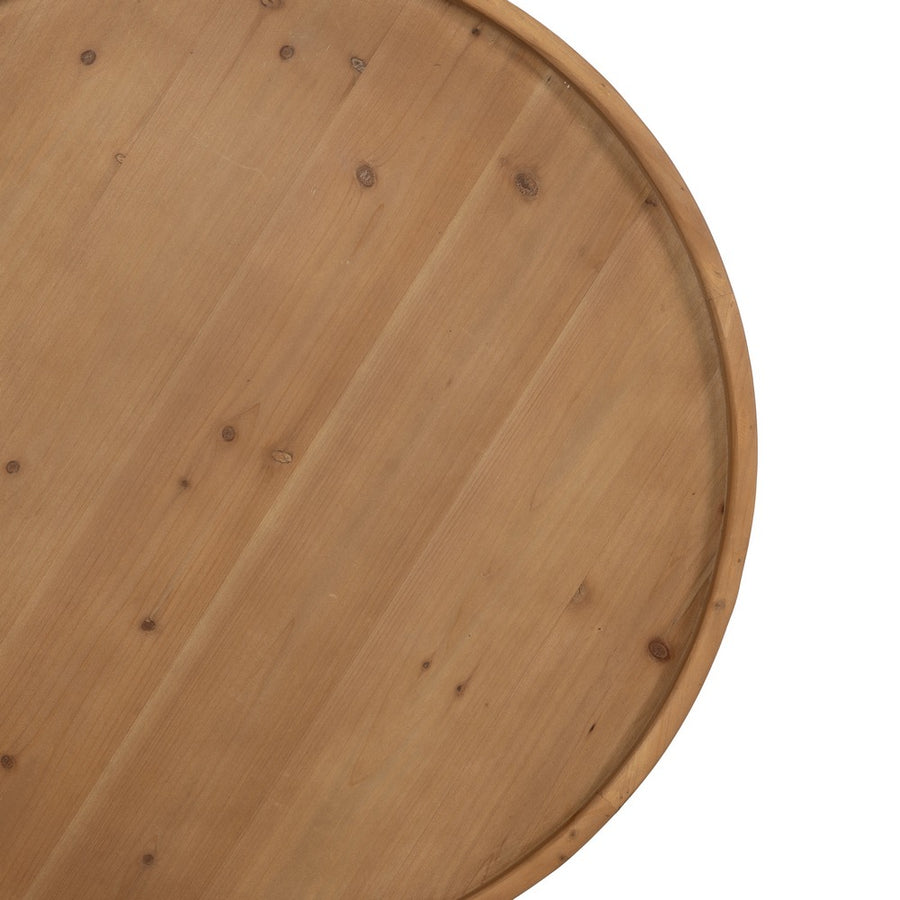 MESA CENTRO NATURAL DM-MADERA 80 X 80 X 36 CM