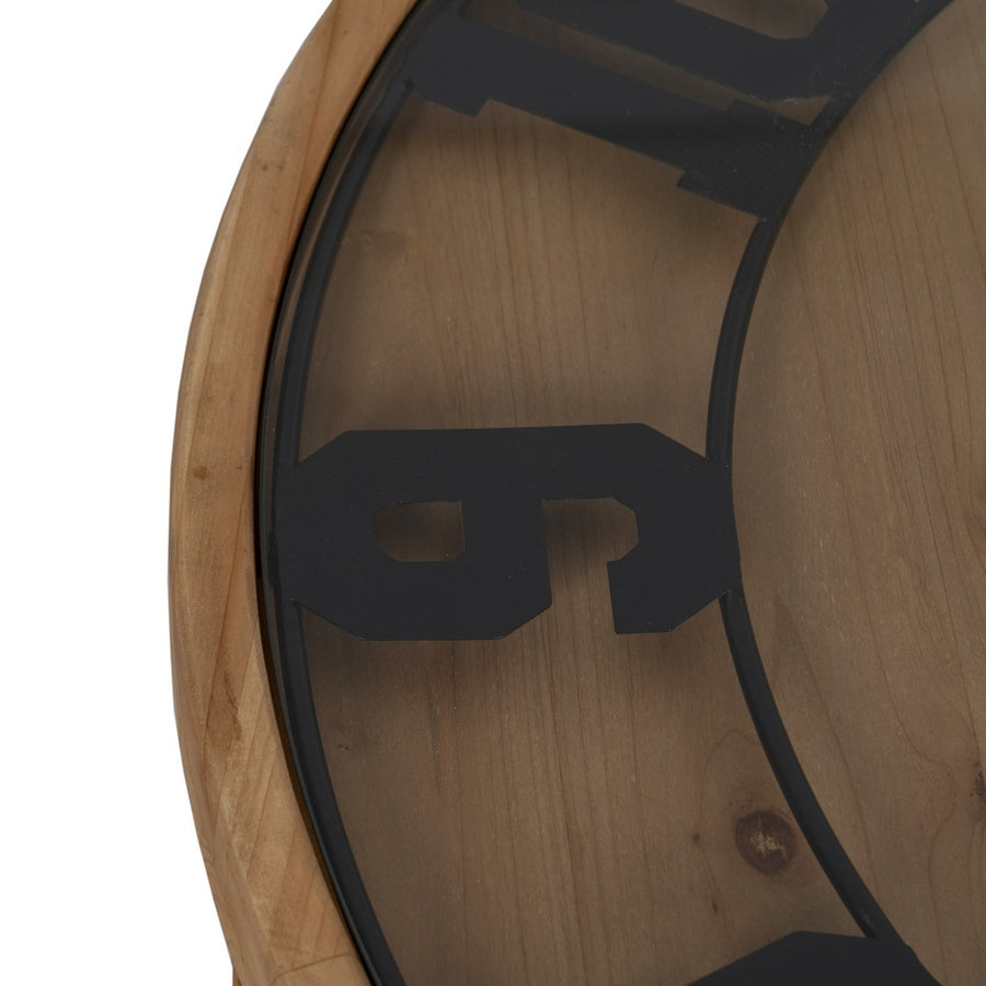 MESITA RELOJ NATURAL DM-MADERA 50 X 50 X 52,50 CM