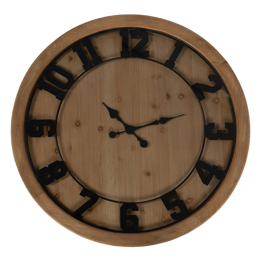 MESITA RELOJ NATURAL DM-MADERA 50 X 50 X 52,50 CM
