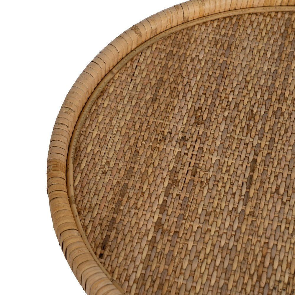NATURAL RATTAN SIDE TABLE LIVING ROOM 45 X 45 X 56.50 CM