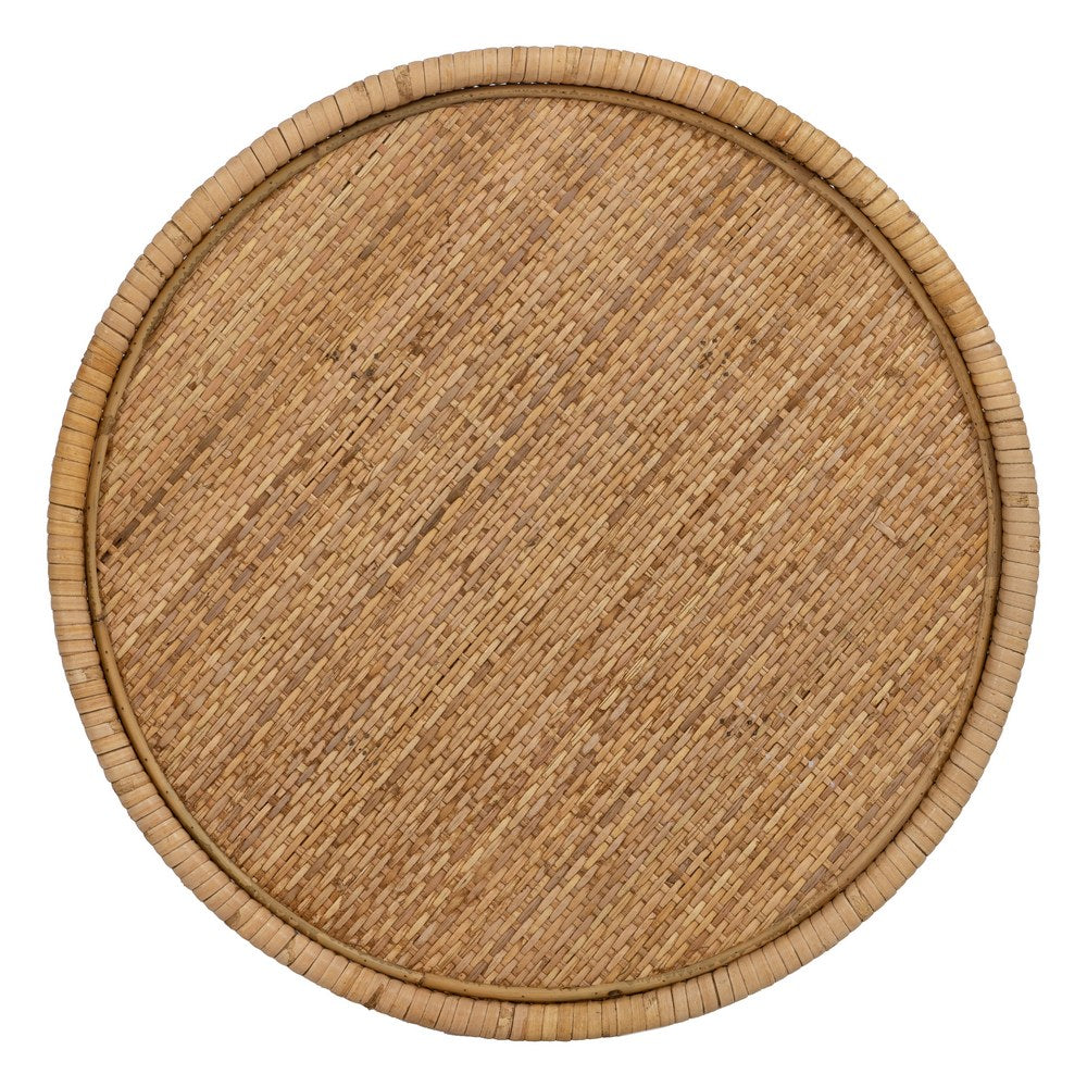 NATURAL RATTAN SIDE TABLE LIVING ROOM 45 X 45 X 56.50 CM