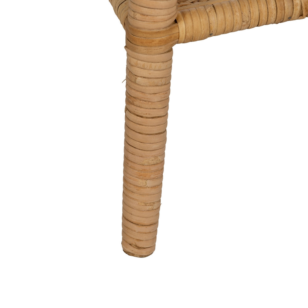 NATURAL RATTAN SIDE TABLE LIVING ROOM 45 X 45 X 56.50 CM