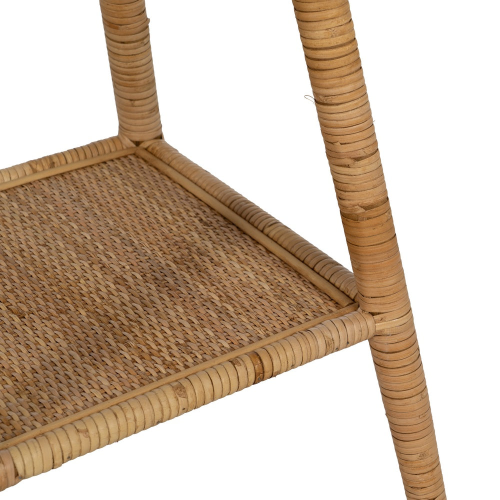 MESA AUXILIAR NATURAL RATÁN SALÓN 60 X 60 X 71 CM
