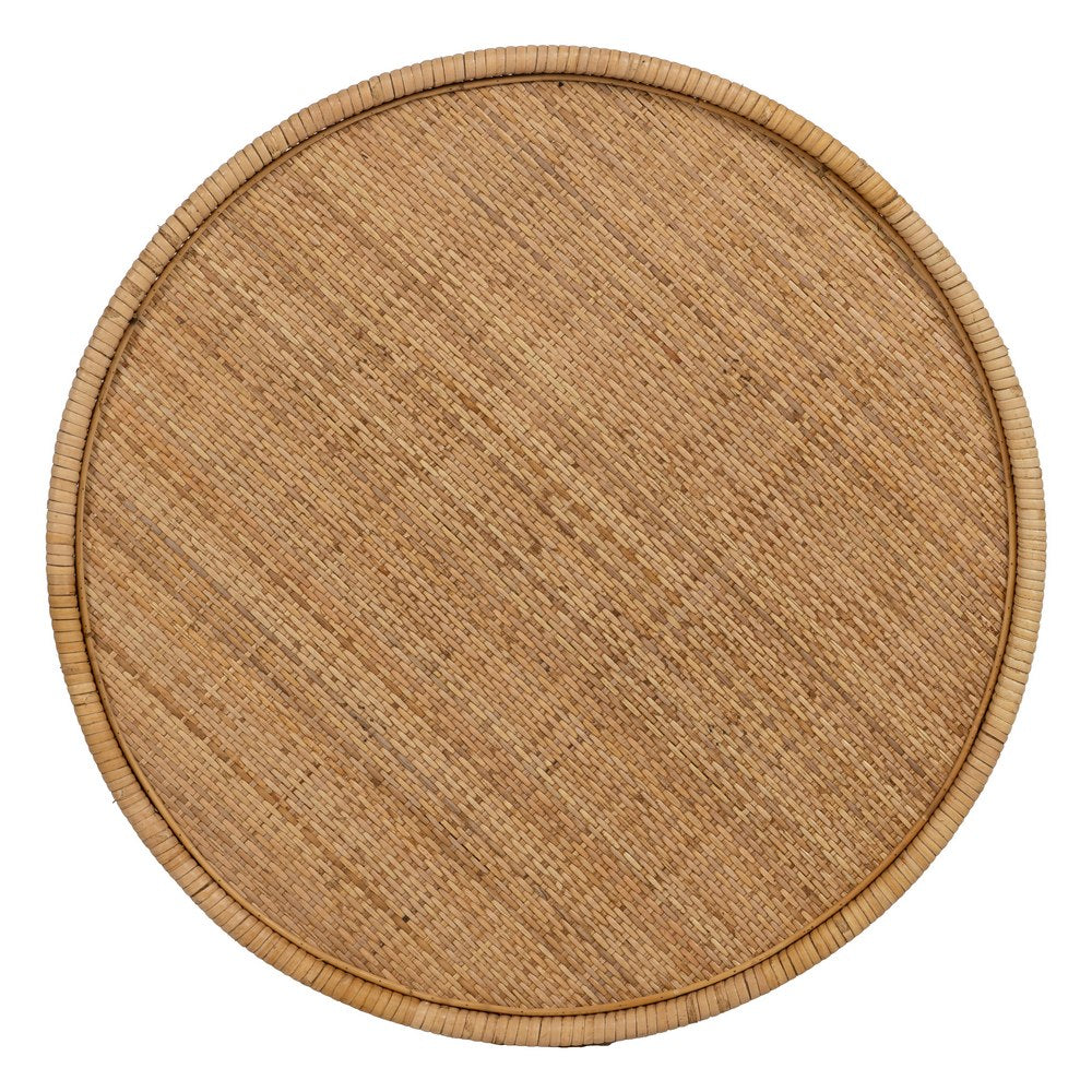 MESA AUXILIAR NATURAL RATÁN SALÓN 60 X 60 X 71 CM