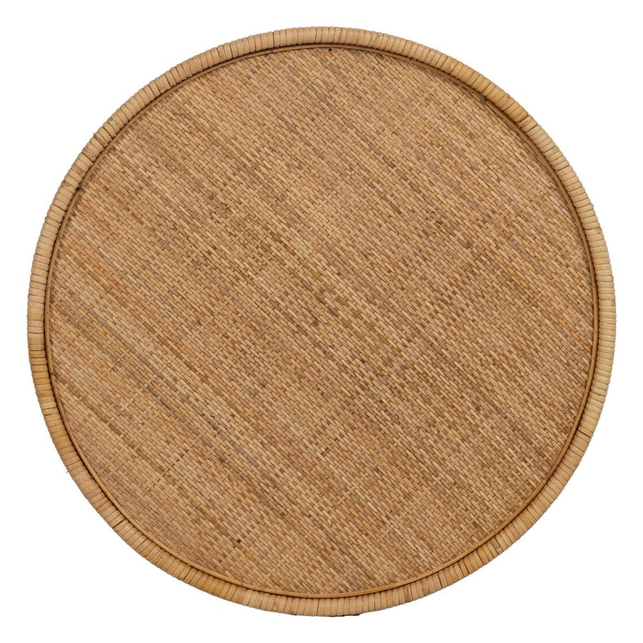 MESA AUXILIAR NATURAL RATÁN SALÓN 60 X 60 X 71 CM