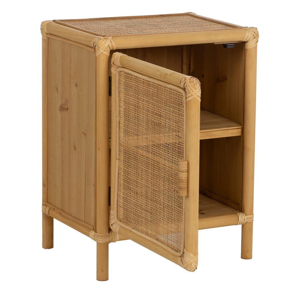 MESITA NATURAL RATÁN SALÓN 46 X 35 X 60 CM