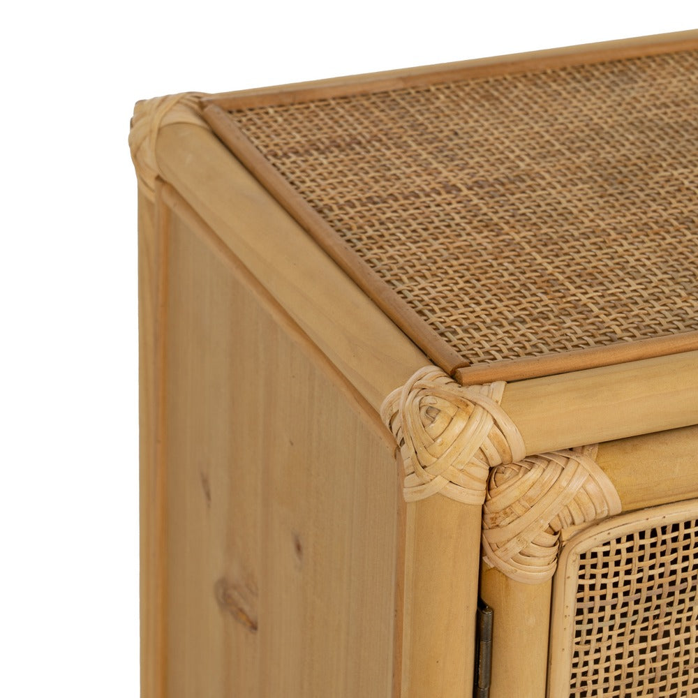 MESITA NATURAL RATÁN SALÓN 46 X 35 X 60 CM