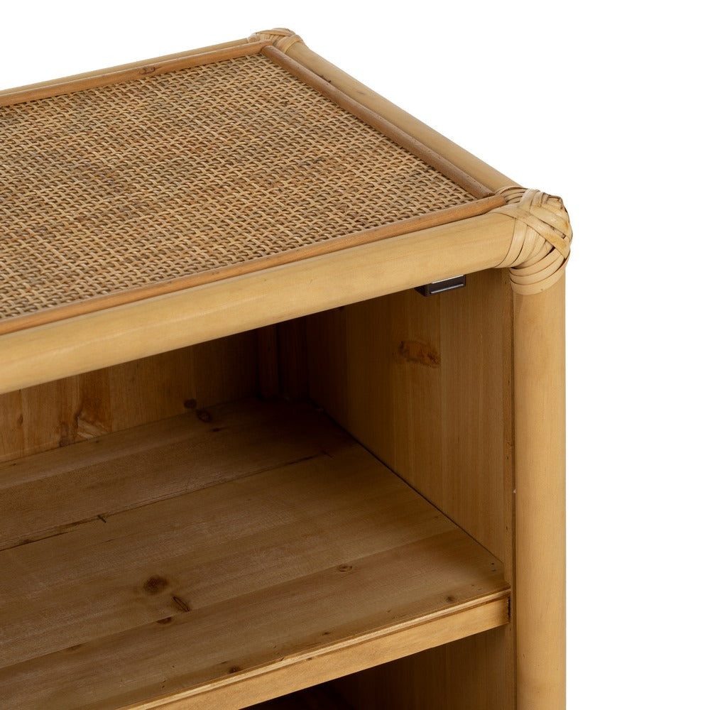 MESITA NATURAL RATÁN SALÓN 46 X 35 X 60 CM