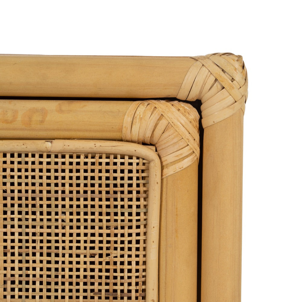 MESITA NATURAL RATÁN SALÓN 46 X 35 X 60 CM
