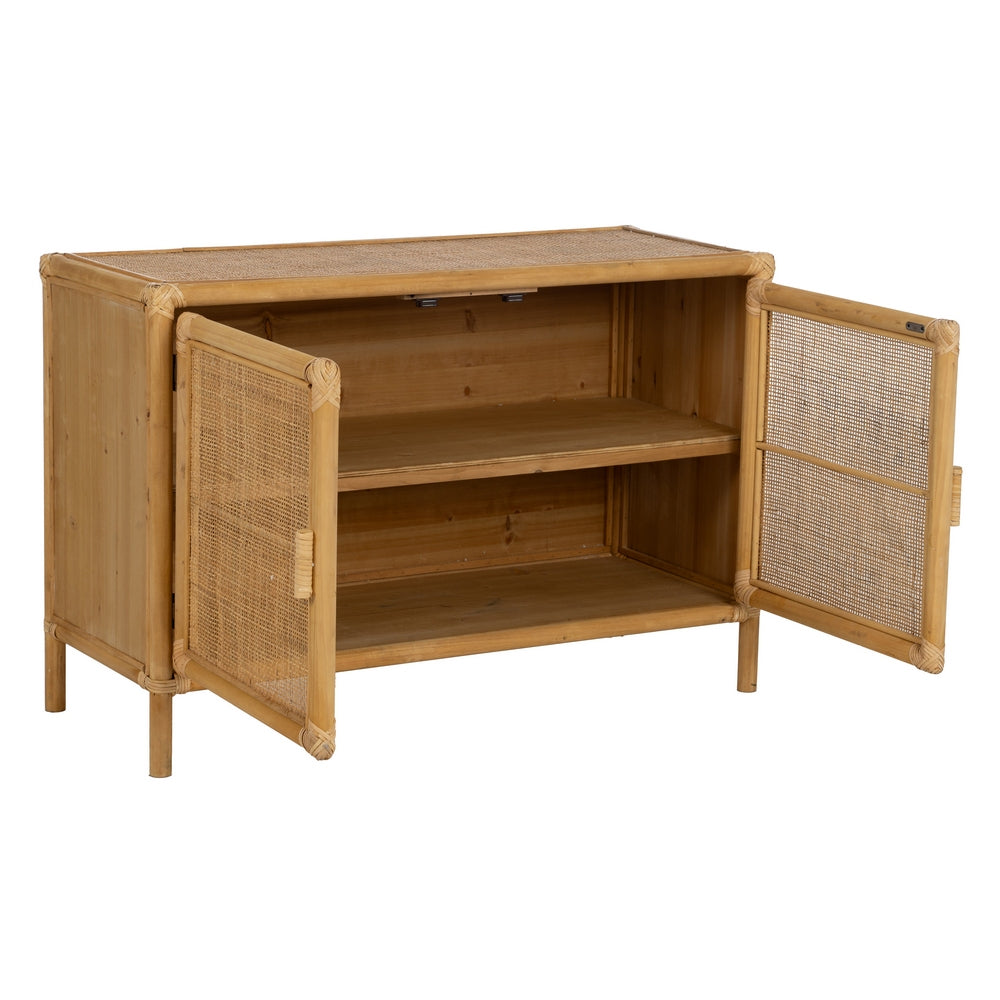 MUEBLE AUXILIAR NATURAL RATÁN SALÓN 97,50 X 40 X 65 CM