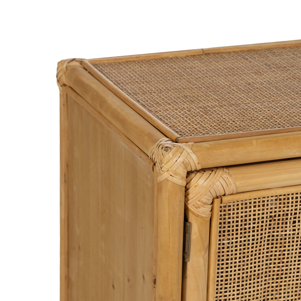 MUEBLE AUXILIAR NATURAL RATÁN SALÓN 97,50 X 40 X 65 CM