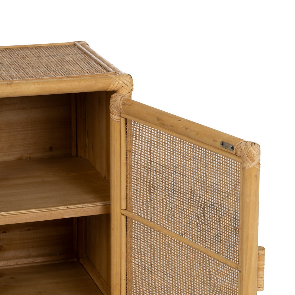 MUEBLE AUXILIAR NATURAL RATÁN SALÓN 97,50 X 40 X 65 CM