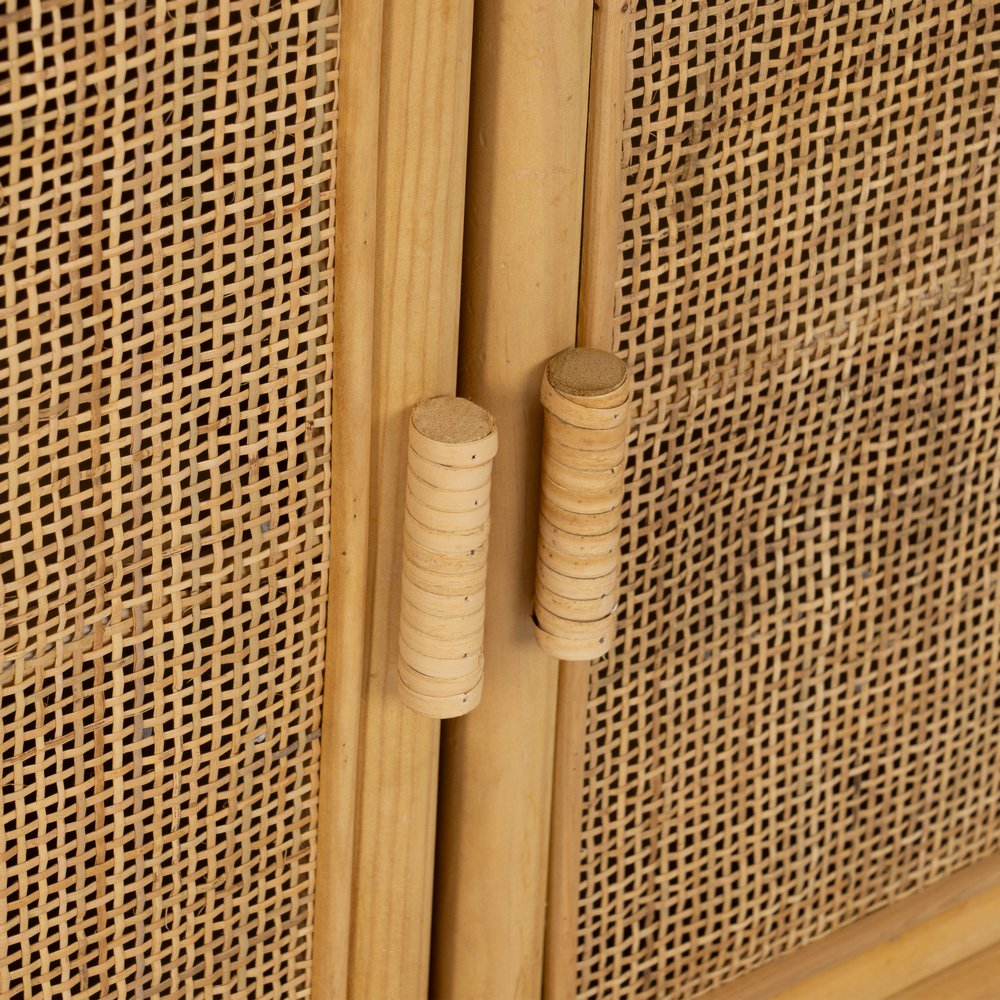 MUEBLE AUXILIAR NATURAL RATÁN SALÓN 97,50 X 40 X 65 CM