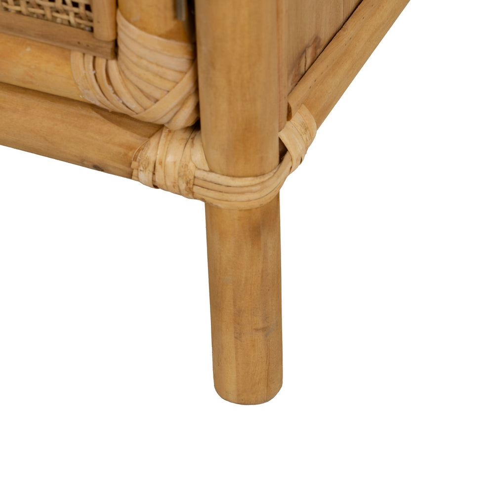 MUEBLE AUXILIAR NATURAL RATÁN SALÓN 97,50 X 40 X 65 CM
