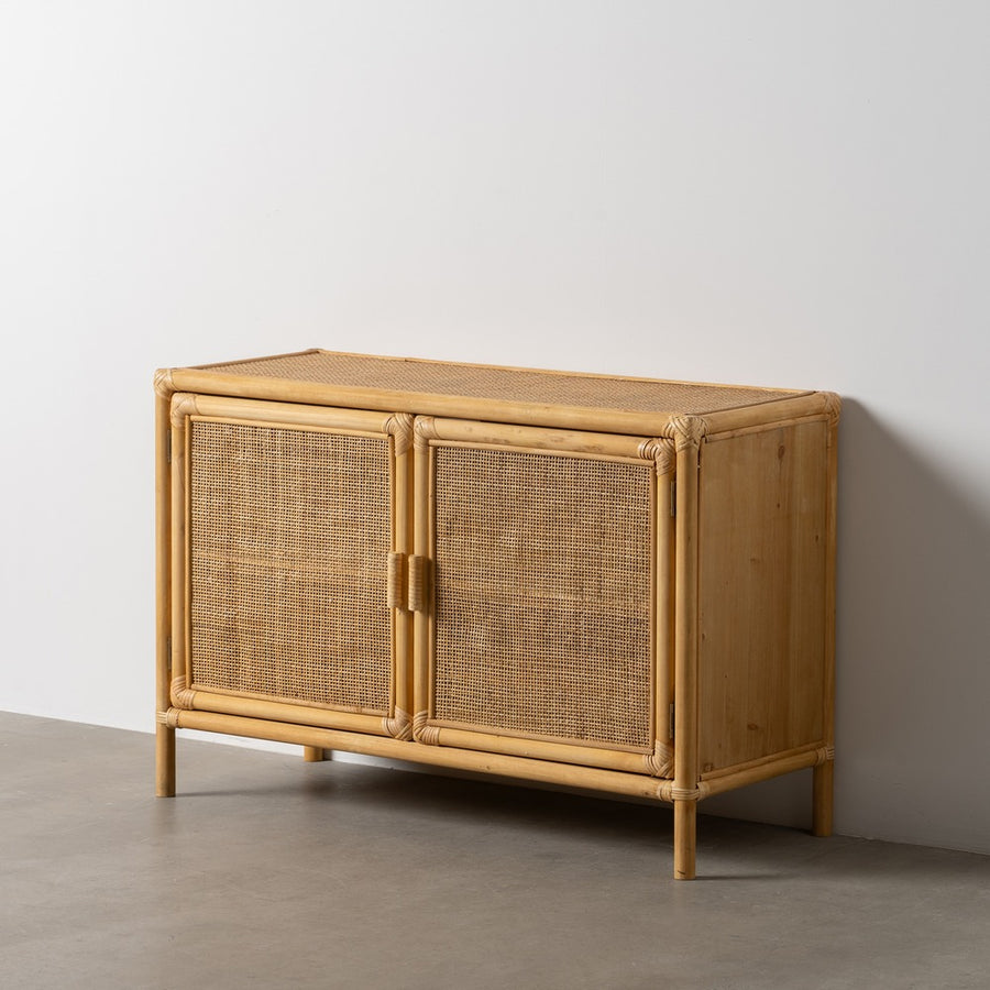 MUEBLE AUXILIAR NATURAL RATÁN SALÓN 97,50 X 40 X 65 CM