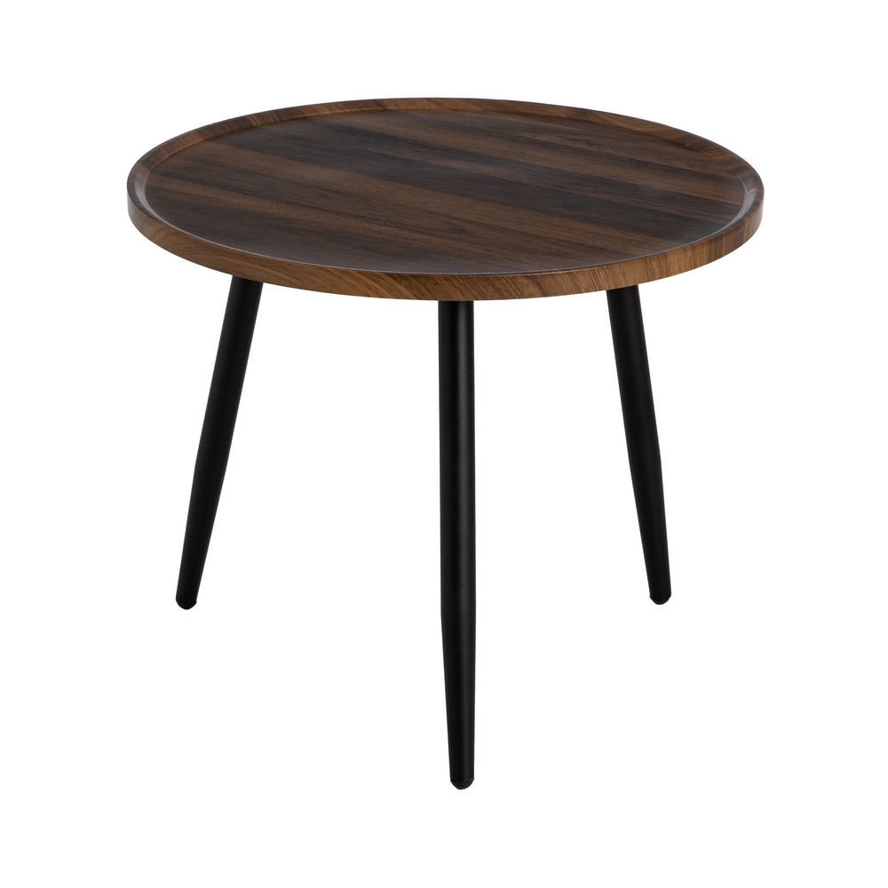 MESA AUXILIAR MARRÓN DM-METAL SALÓN 60 X 60 X 49,50 CM
