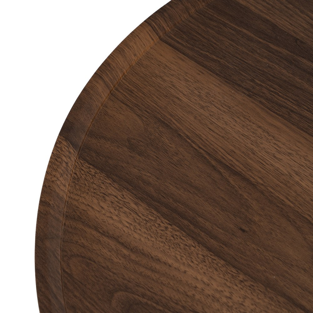 MESA AUXILIAR MARRÓN DM-METAL SALÓN 60 X 60 X 49,50 CM