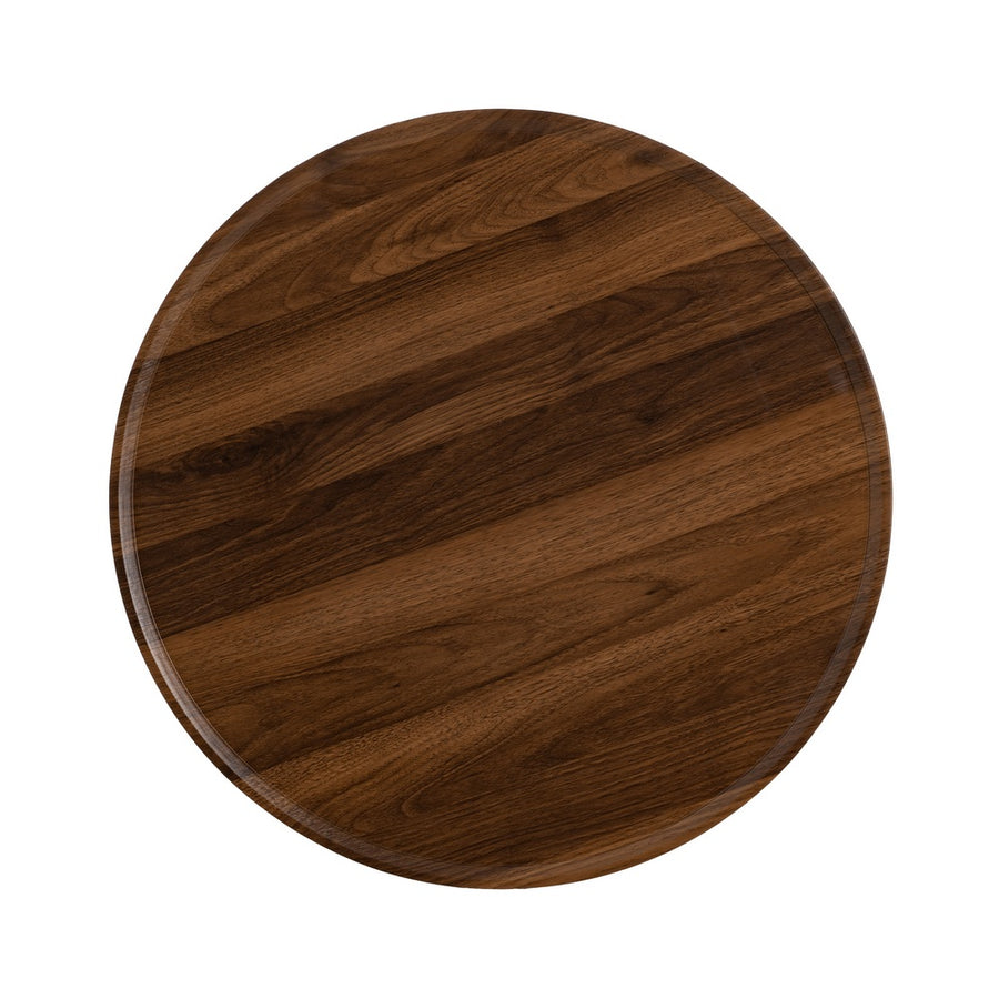 BROWN SIDE TABLE MDF-METAL LIVING ROOM 60 X 60 X 49.50 CM