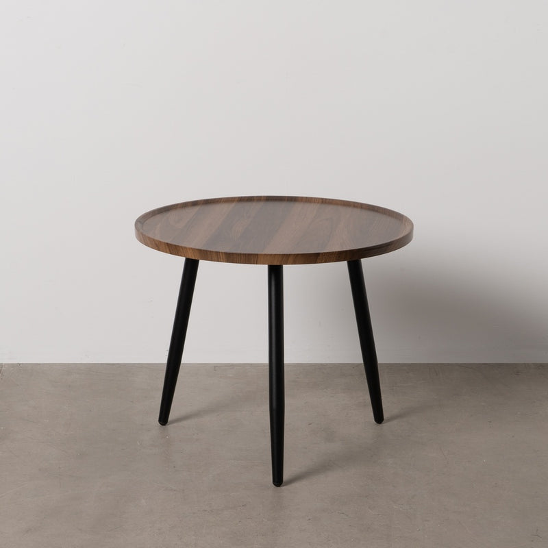 MESA AUXILIAR MARRÓN DM-METAL SALÓN 60 X 60 X 49,50 CM