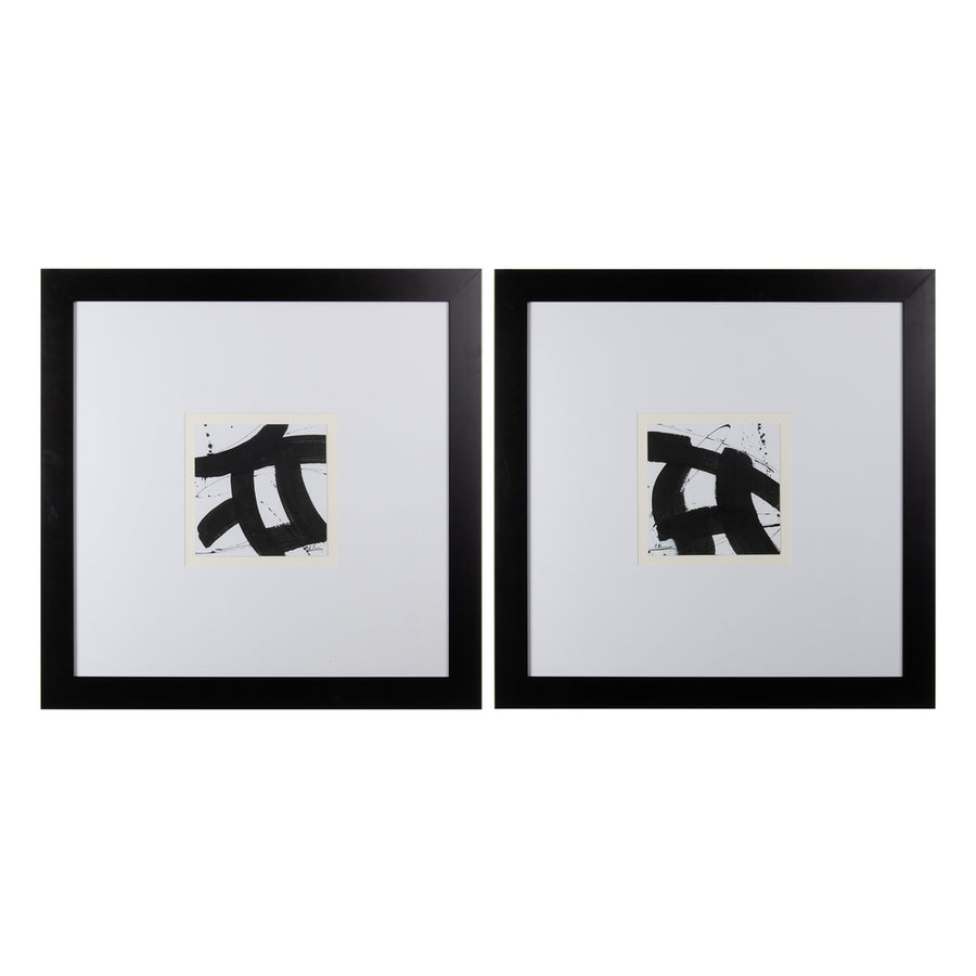 CUADRO PINTURA 2/M NEGRO-BLANCO 113 X 1,70 X 113 CM