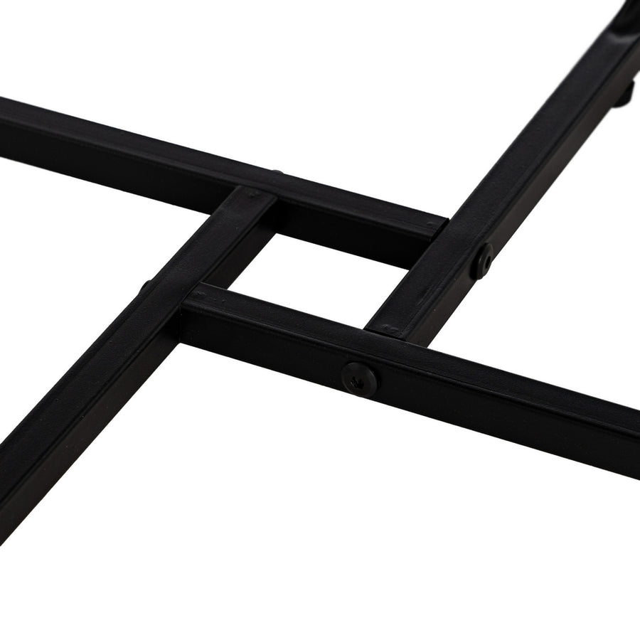 MESA CENTRO MARRÓN DM-METAL SALÓN 50 X 50 X 38 CM