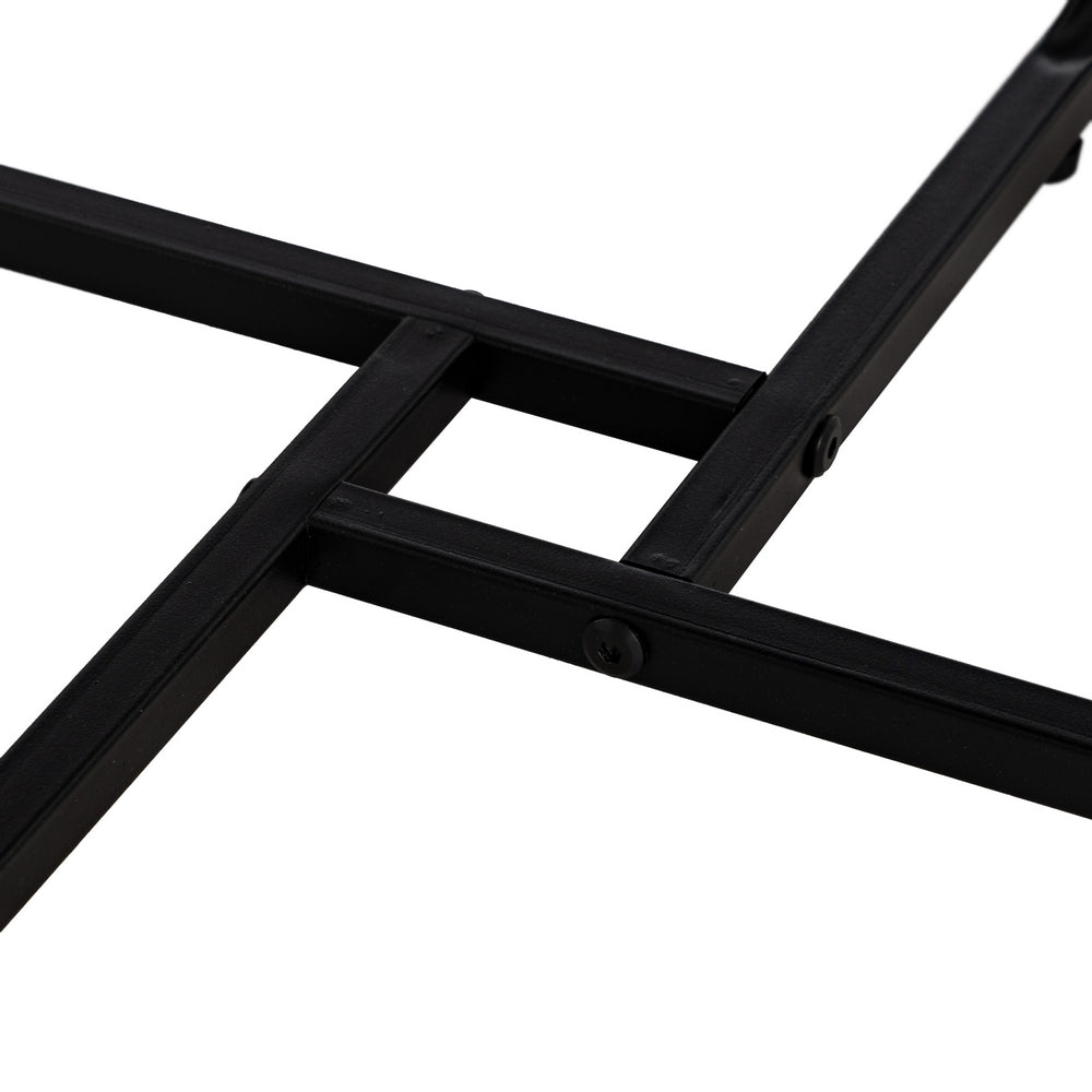 MESA CENTRO MARRÓN DM-METAL SALÓN 50 X 50 X 38 CM