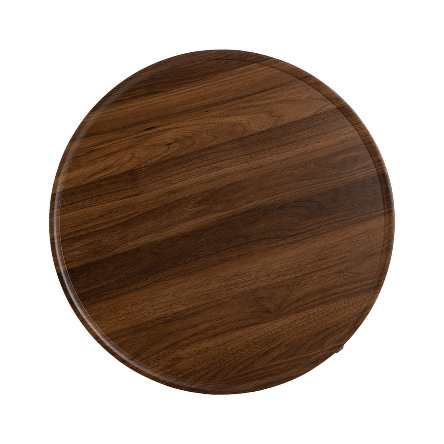 BROWN MDF-METAL COFFEE TABLE LIVING ROOM 60 X 60 X 45 CM