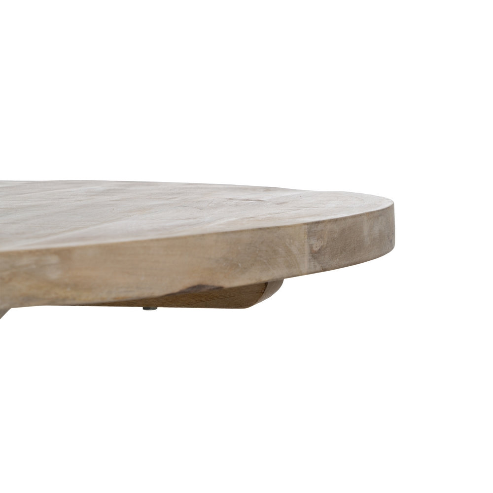 MESA COMEDOR BLANCO ROZADO 120 X 120 X 76 CM
