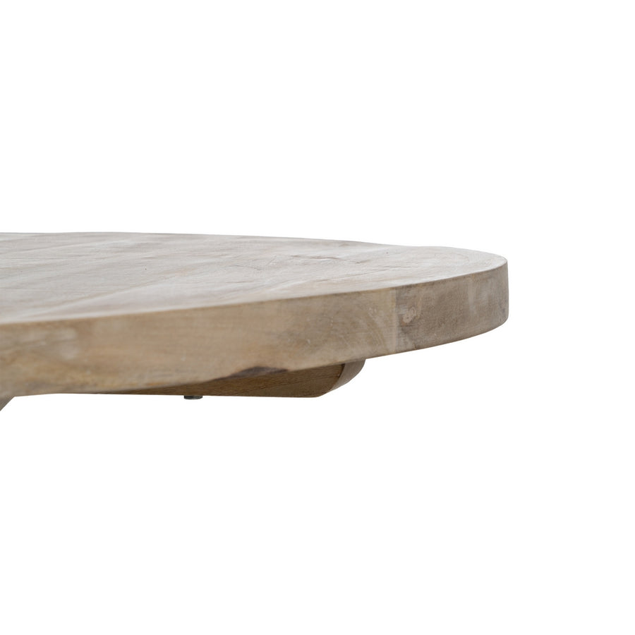 MESA COMEDOR BLANCO ROZADO 120 X 120 X 76 CM