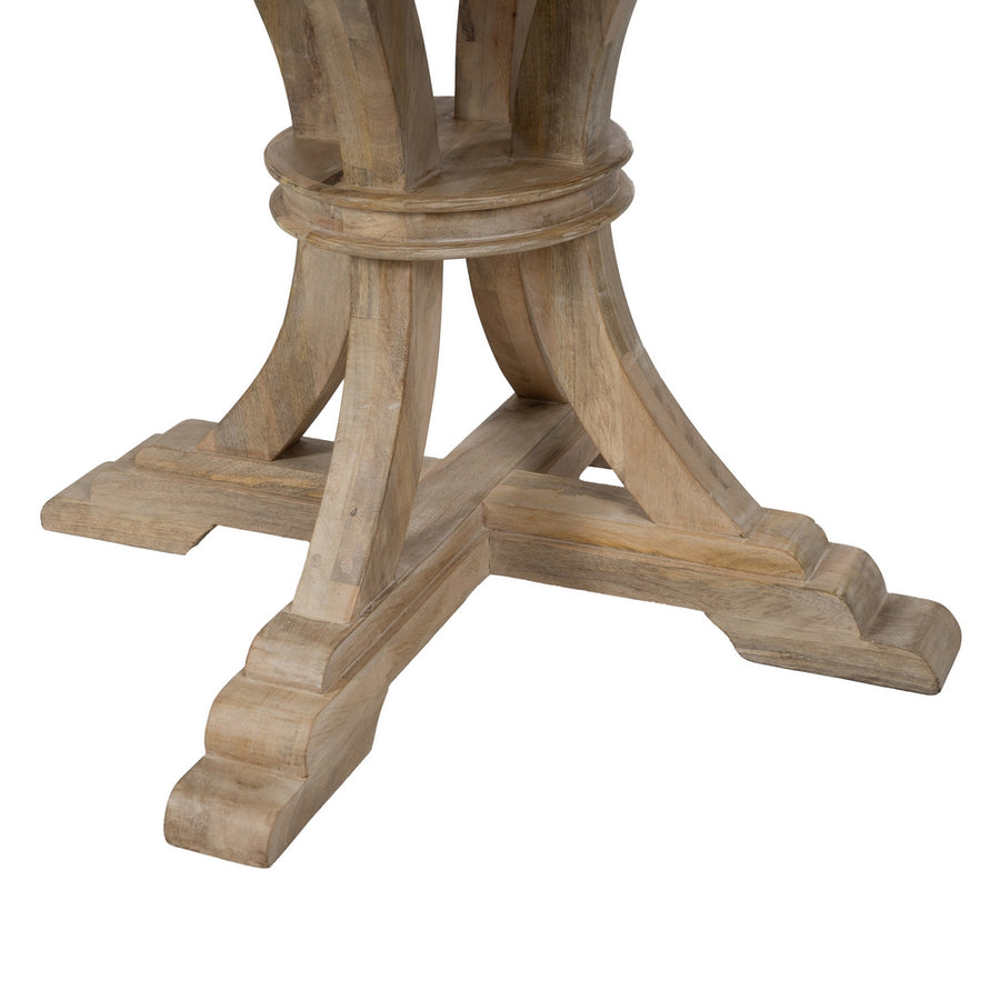 MESA COMEDOR BLANCO ROZADO 120 X 120 X 76 CM