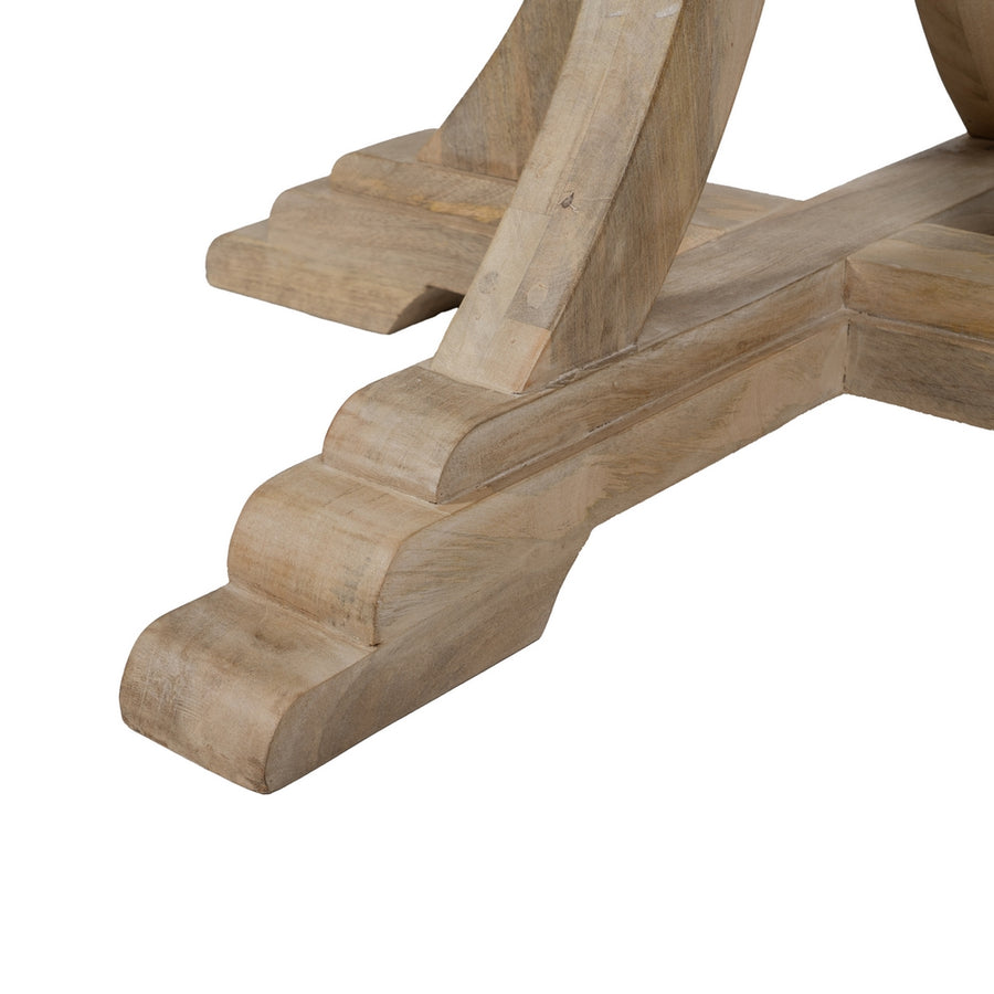 MESA COMEDOR BLANCO ROZADO 120 X 120 X 76 CM