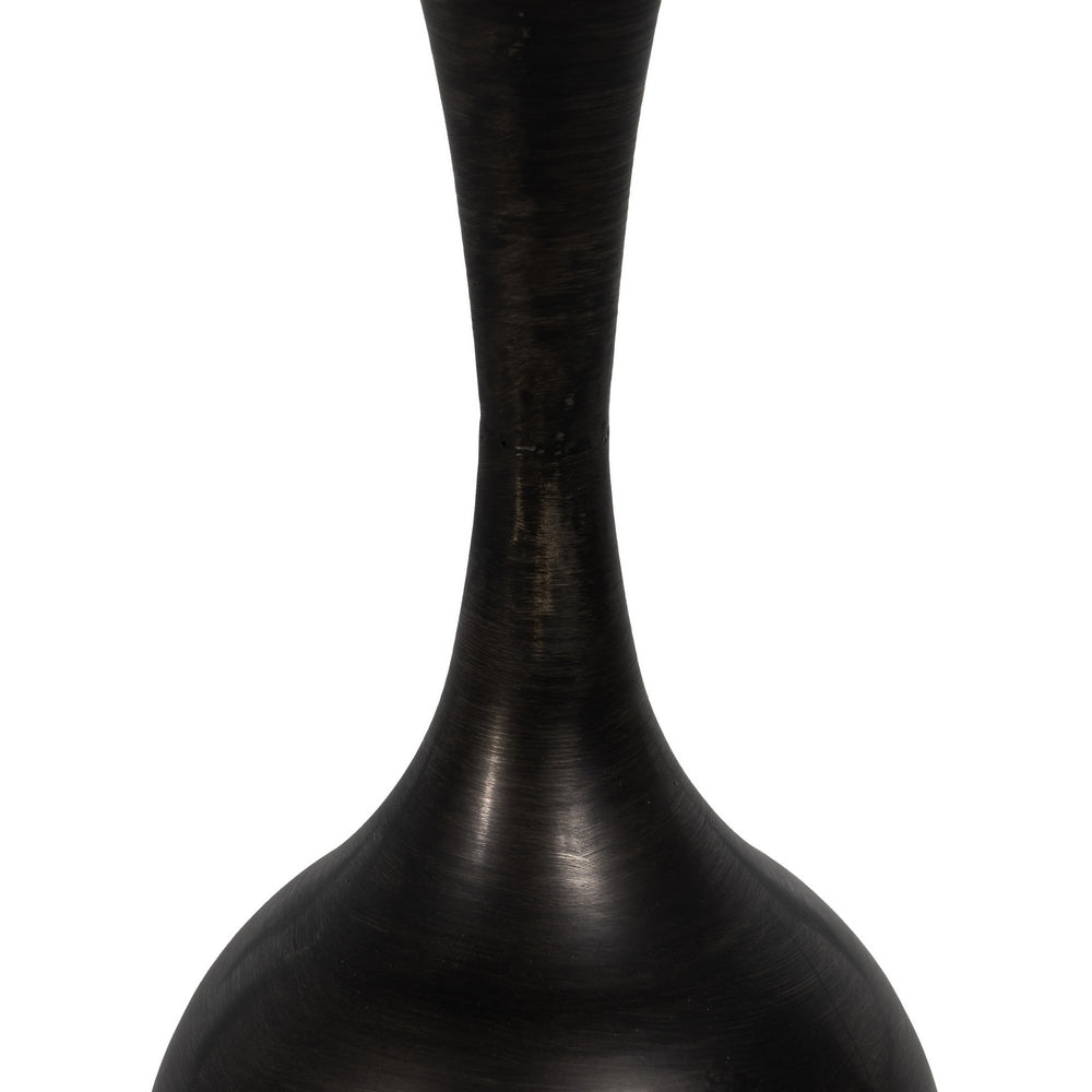 BLACK METAL-MARBLE SIDE TABLE 40 X 40 X 53 CM