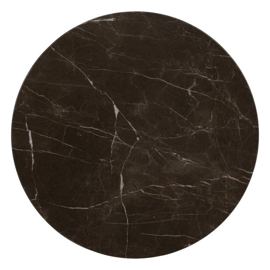 MESITA NEGRO METAL-MÁRMOL 40 X 40 X 53 CM