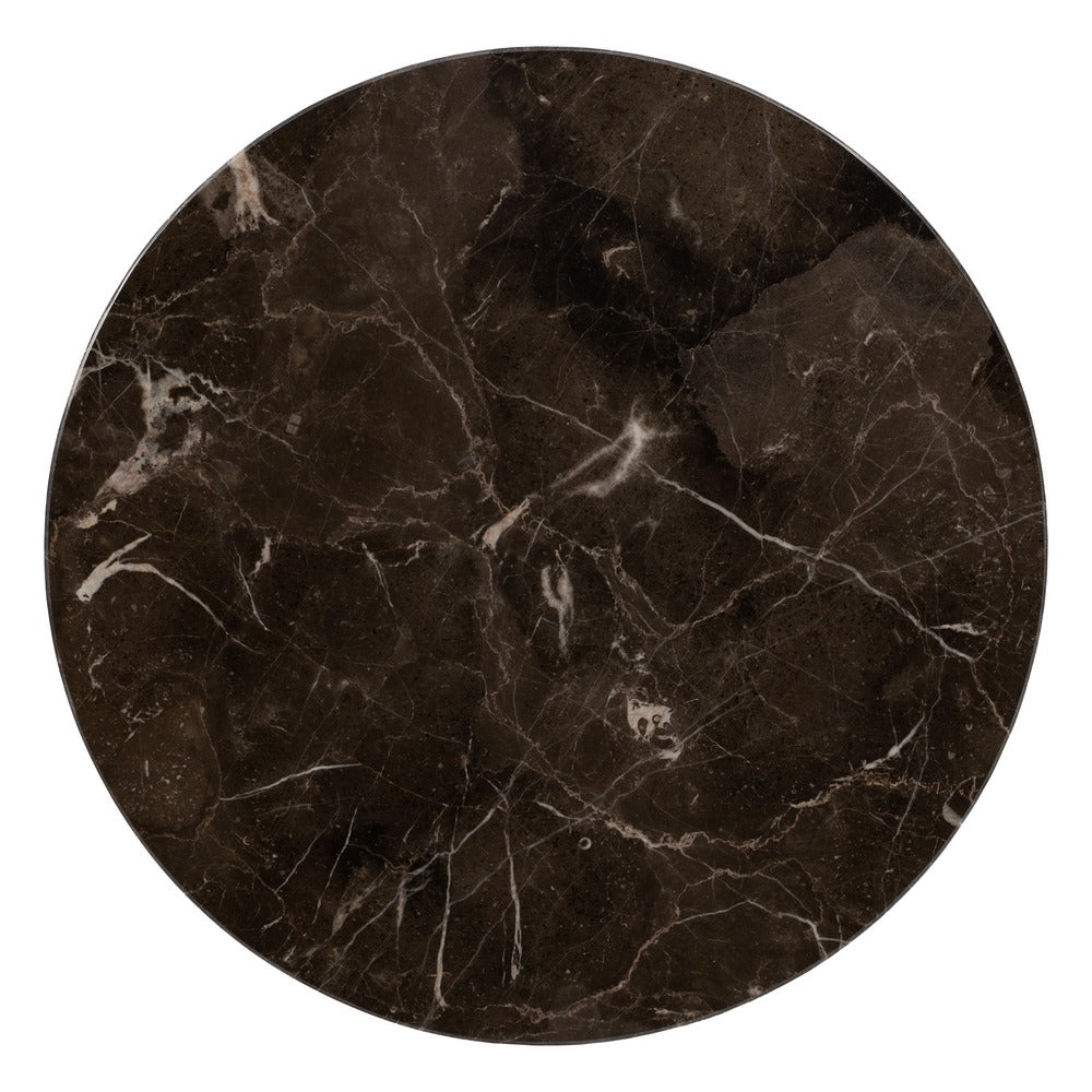 MESITA NEGRO METAL-MÁRMOL 50 X 50 X 58 CM
