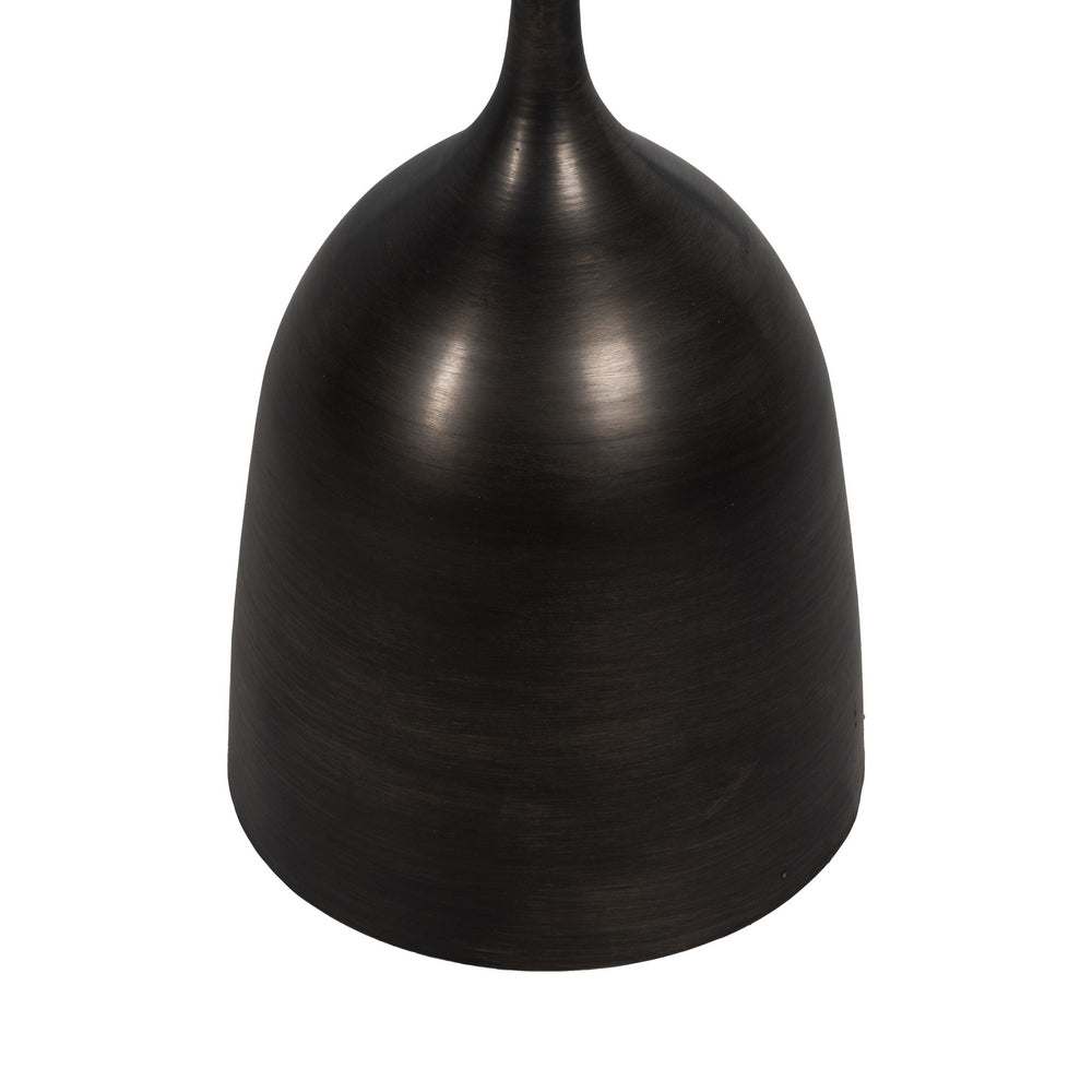 MESITA NEGRO METAL-MÁRMOL 50 X 50 X 58 CM