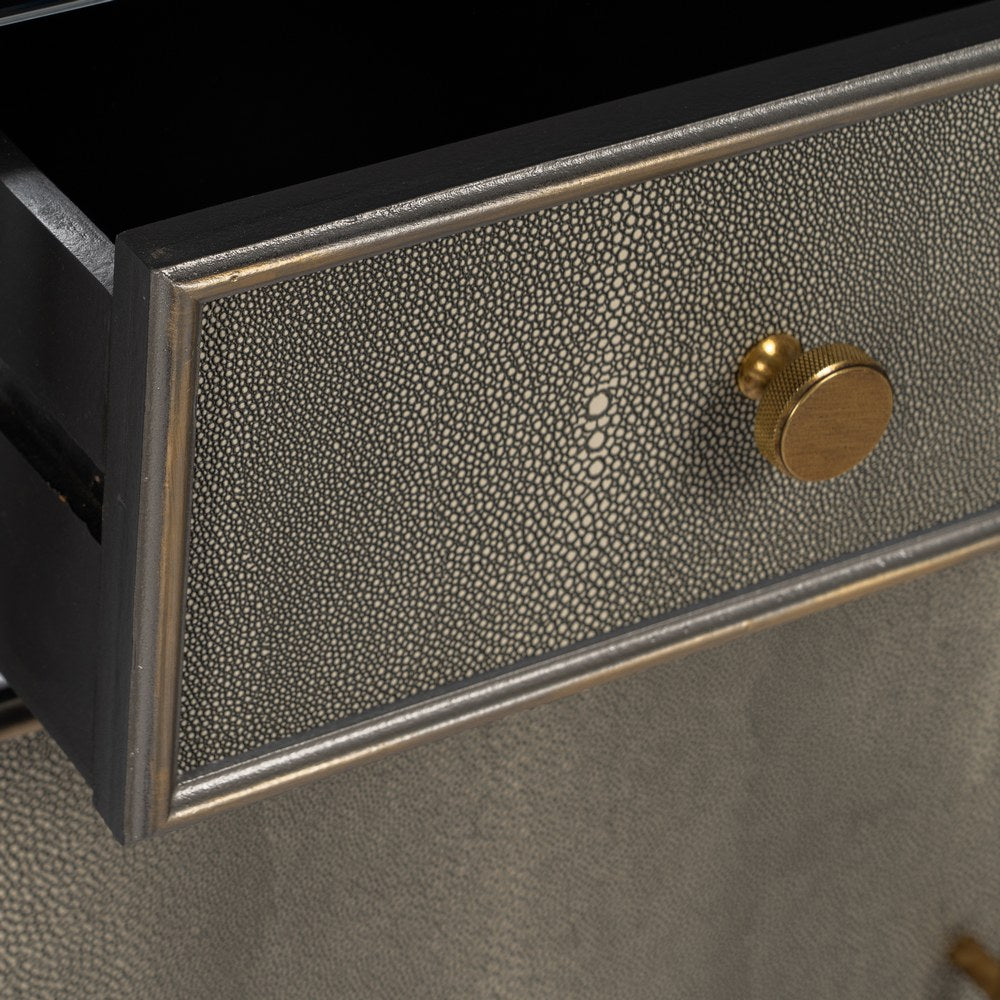 MUEBLE RECIBIDOR ESPEJO GRIS-PLATA 81 X 41 X 76,50 CM
