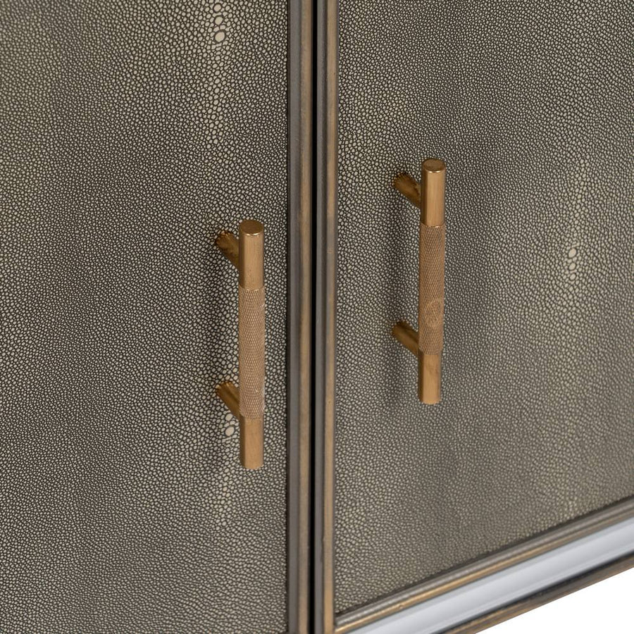 MUEBLE RECIBIDOR ESPEJO GRIS-PLATA 81 X 41 X 76,50 CM