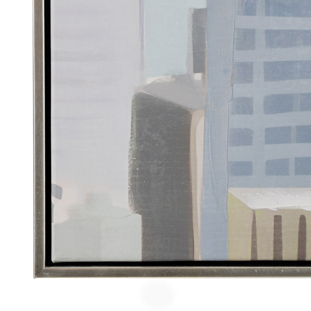 CUADRO PINTURA CIUDAD LIENZO DECORACIÓN 120 X 3,50 X 80 CM