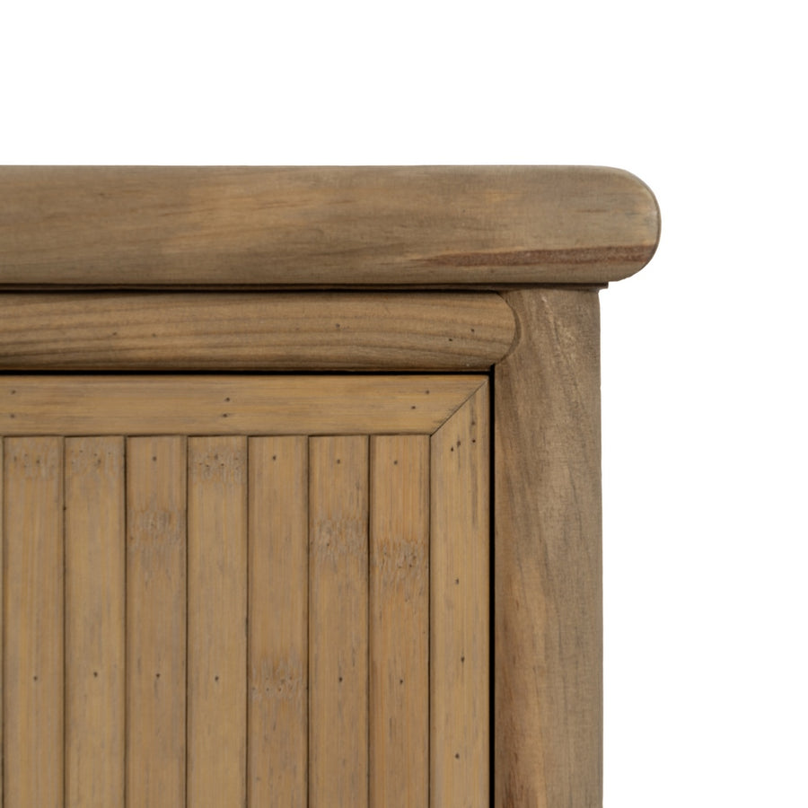NATURAL BAMBOO SIDE TABLE 48 X 36 X 66 CM