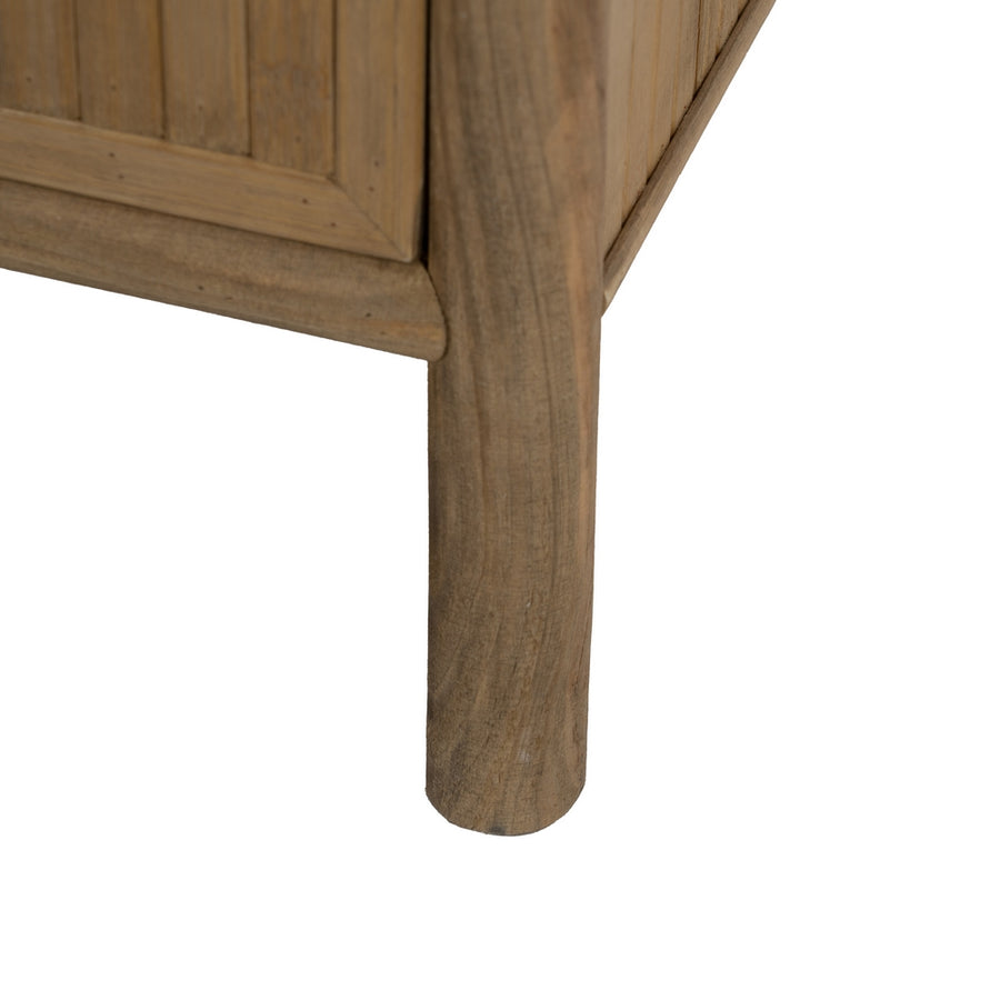 NATURAL BAMBOO SIDE TABLE 48 X 36 X 66 CM