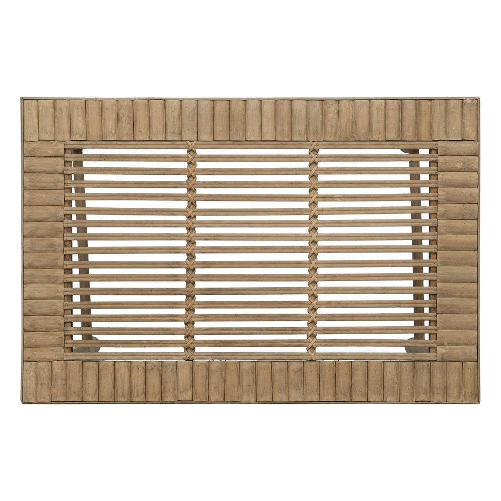 S/3 NATURAL BAMBOO SIDE TABLES 57 X 38 X 55 CM