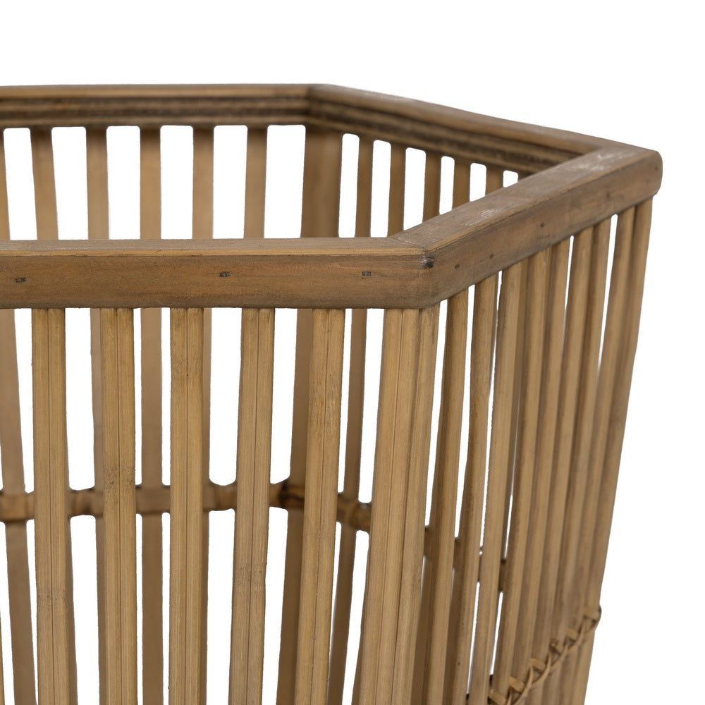 S/2 BAMBOO PLANTERS DECORATION 39 X 34.50 X 35 CM