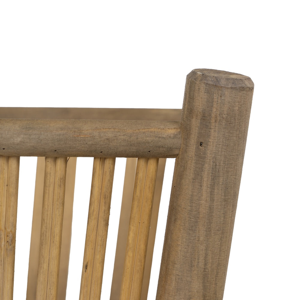 S/2 NATURAL BAMBOO PLANTERS 32.50 X 32.50 X 34 CM