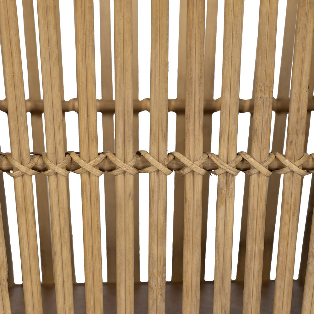 S/2 NATURAL BAMBOO PLANTERS 32.50 X 32.50 X 34 CM