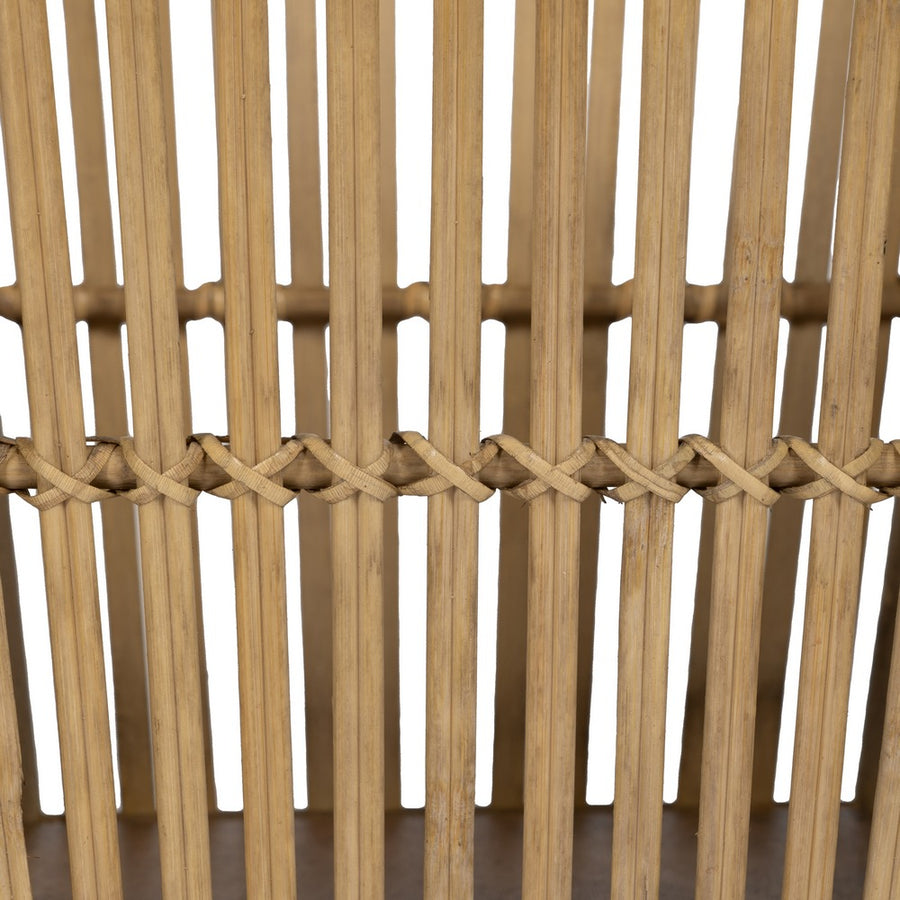 S/2 NATURAL BAMBOO PLANTERS 32.50 X 32.50 X 34 CM