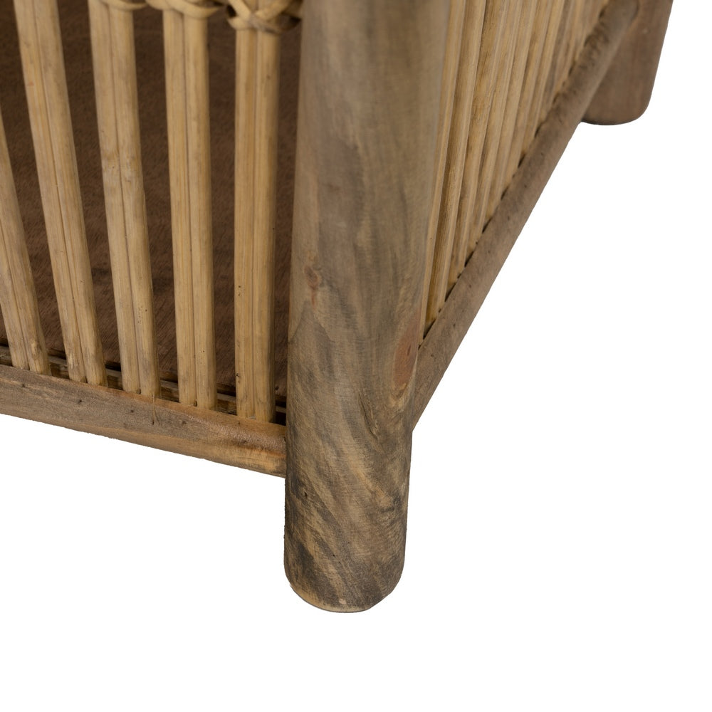 S/2 NATURAL BAMBOO PLANTERS 32.50 X 32.50 X 34 CM