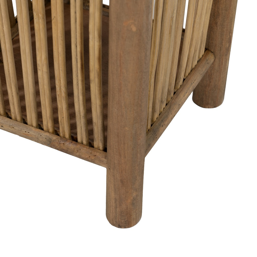 S/2 PARAGÜEROS NATURAL BAMBÚ 24,50 X 24,50 X 62 CM