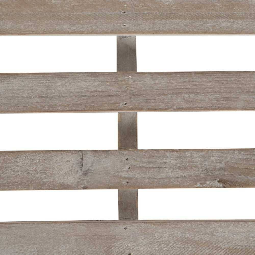 NATURAL WOOD SHELVING UNIT 100 X 80 X 82 CM